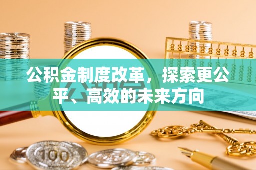 绥棱公积金制度改革，探索更公平、高效的未来方向