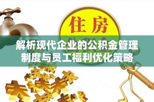 绥棱解析现代企业的公积金管理制度与员工福利优化策略