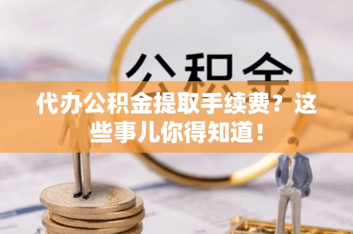 绥棱代办公积金提取手续费？这些事儿你得知道！