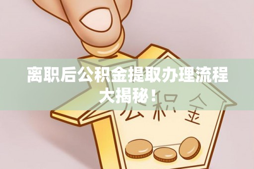 绥棱离职后公积金提取办理流程大揭秘！