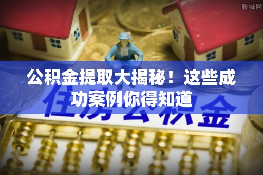 绥棱公积金提取大揭秘！这些成功案例你得知道