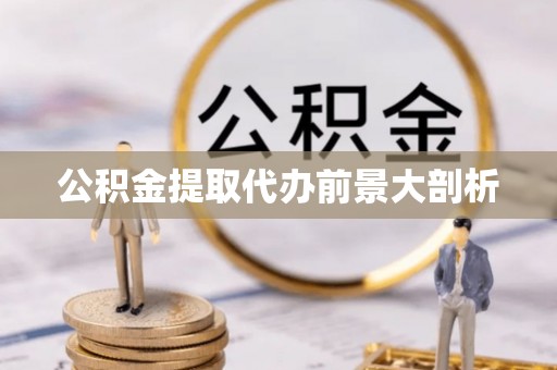 绥棱公积金提取代办前景大剖析